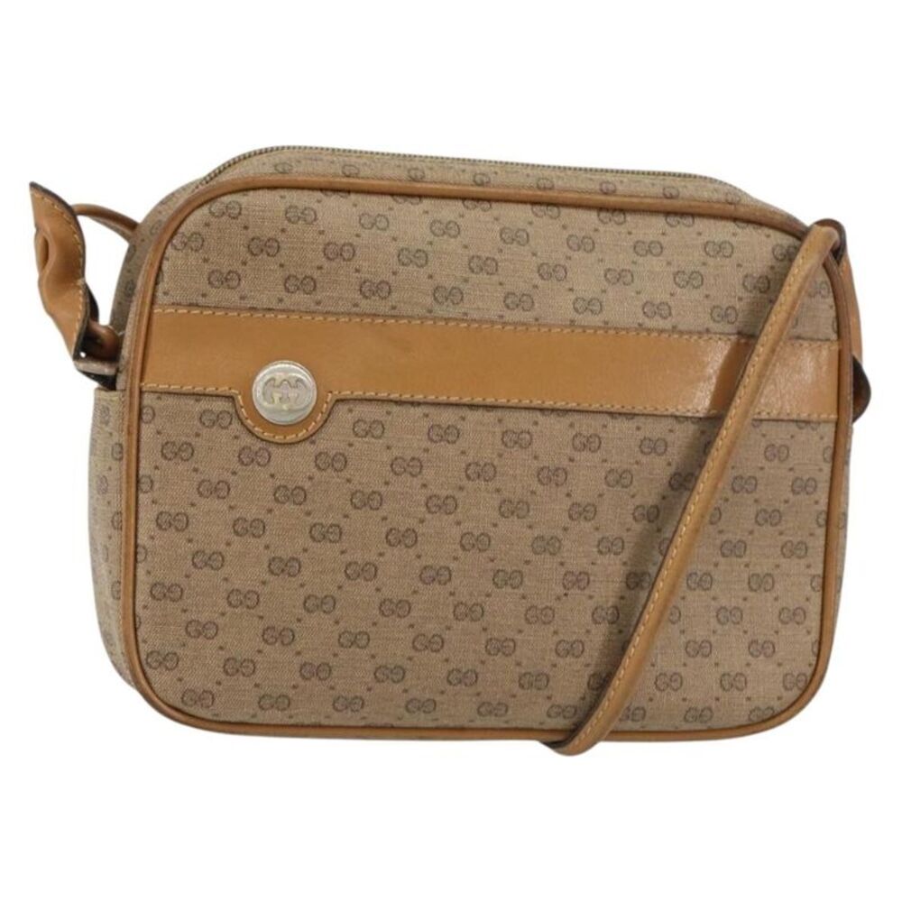 Gucci Micro Gg Supreme Gg Canvas Beige Pvc Shoulder Bag Bag